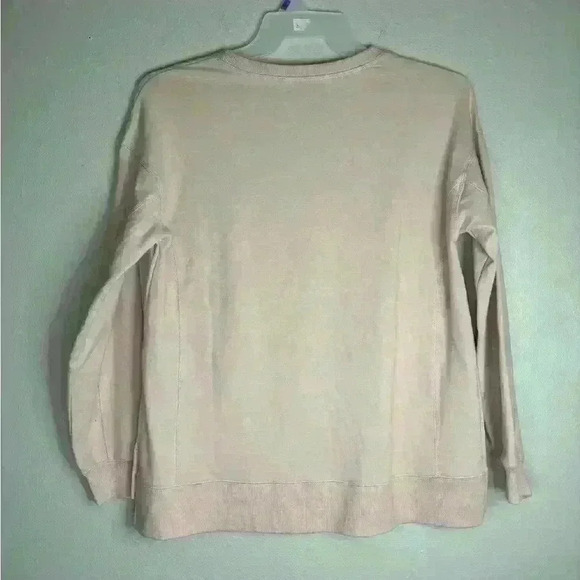 Women’s WildFox Pink “But First Cocktails” Pullover Size Small - Picture 3 of 3